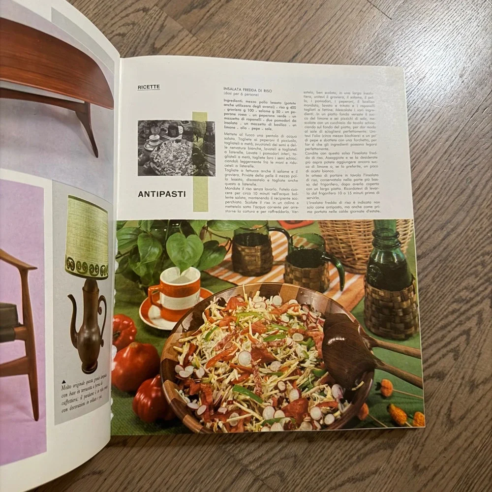 Vtg 1964 Casa‎ e Cucina Italian lifestyle Cookbook 3 Vol Set Fabbri Editori rare